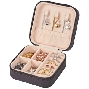 New PU Leather Small Travel Size Jewerly Box Organizer